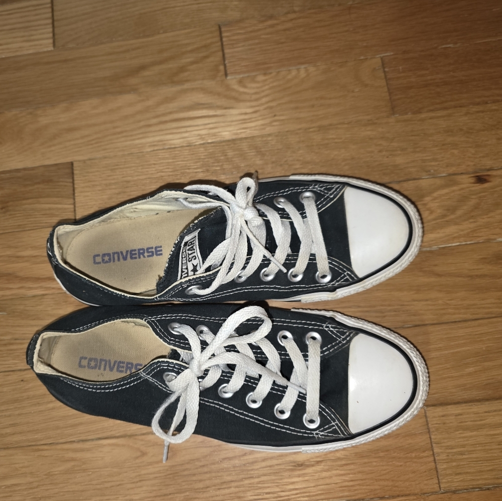 Converse Black and White Athletic Shoes